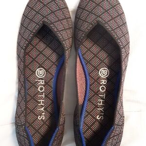 Rothy's Charcoal Tweed Birdseye Ballet Flat